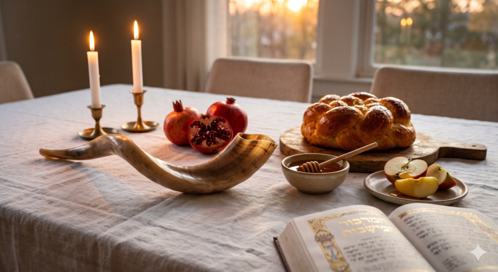 Rosh Hashanah dinner table — Kehilat Ben David